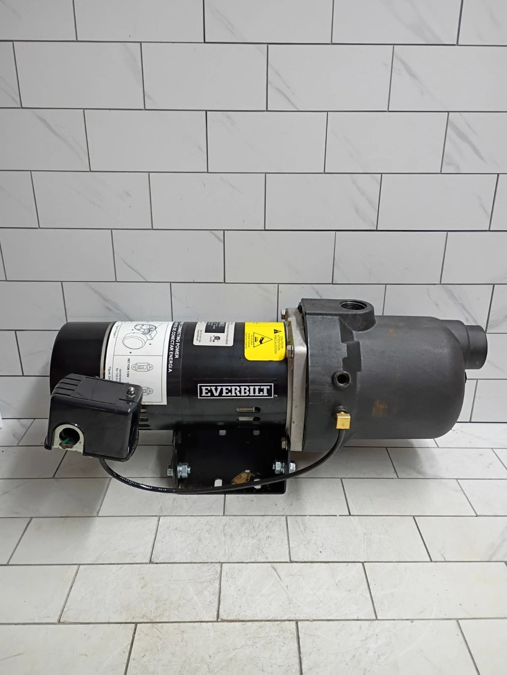 Everbilt HDSWJ5P 1/2 HP Plastic Shallow Well Jet Pump Used Read
