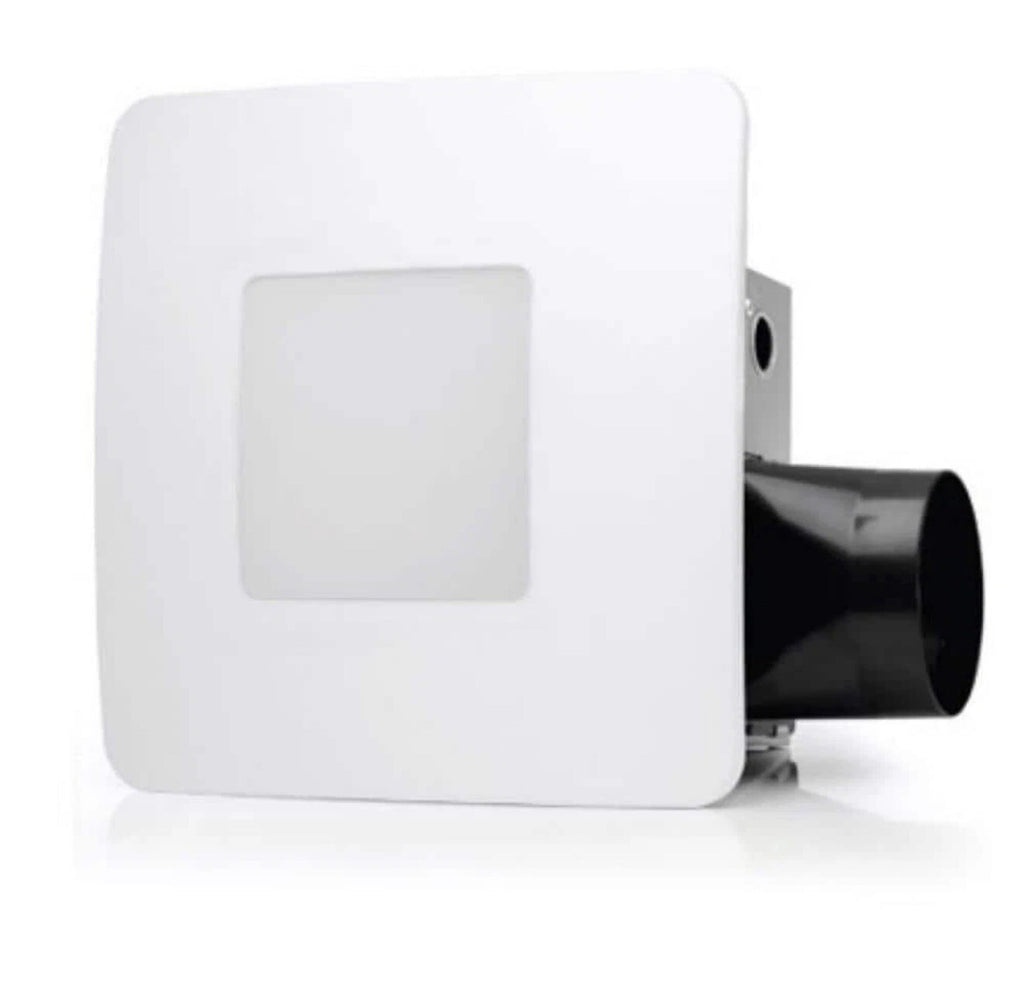 ReVent Bathroom Ceiling Exhaust Fan 150-CFM 120V Adjustable LED Lighting White