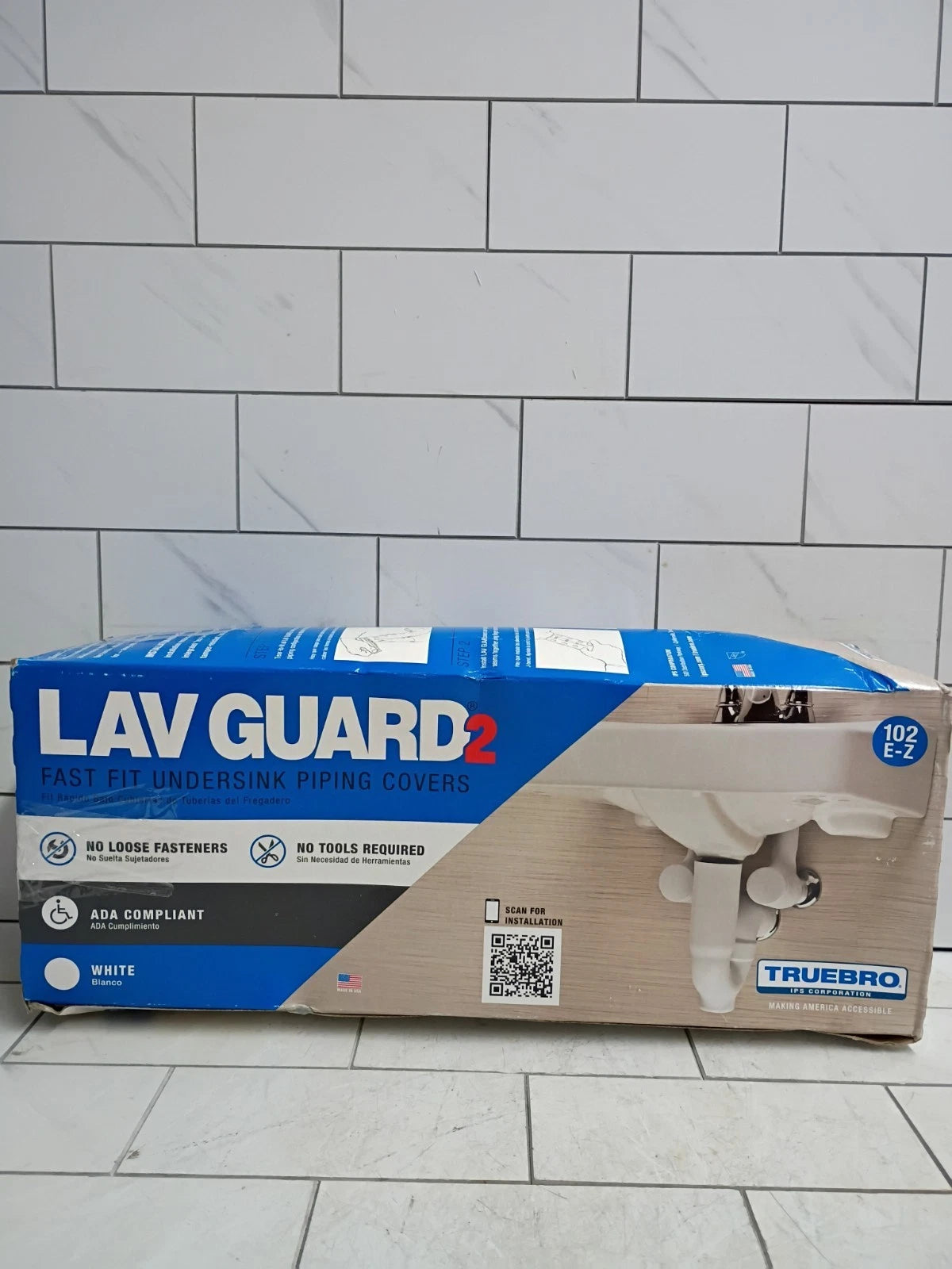 TrueBro Lav Guard2 102 E-Z Fast Fit Undersink Piping Covers USA Made Open Box