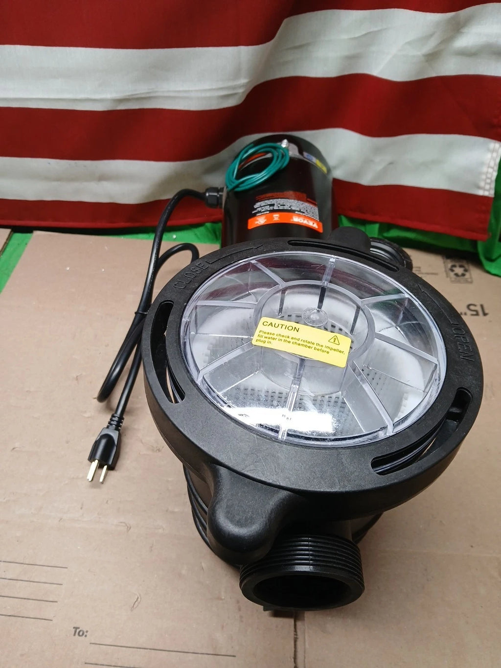 VEVOR Swimming Pool Pump 2.0HP 115V 1500W, Single Speed Pump