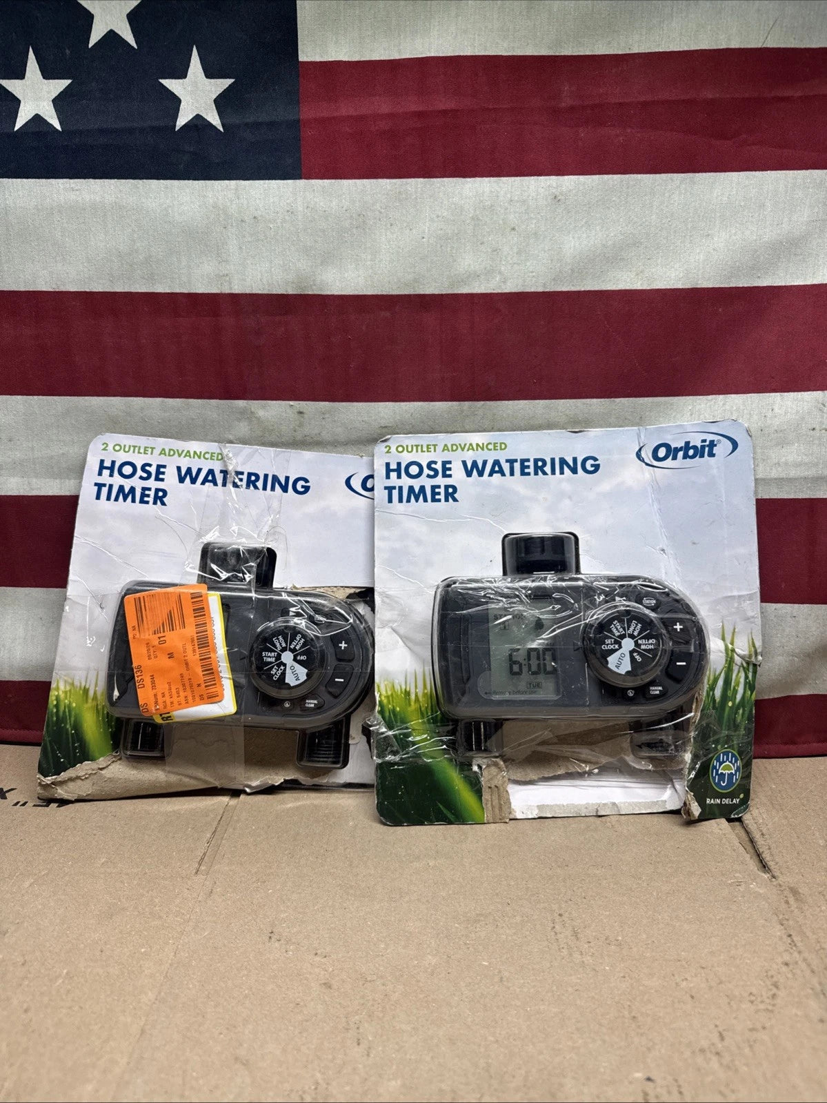 2 Pack Orbit 56544 2-Outlet Hose Faucet Timer Advanced