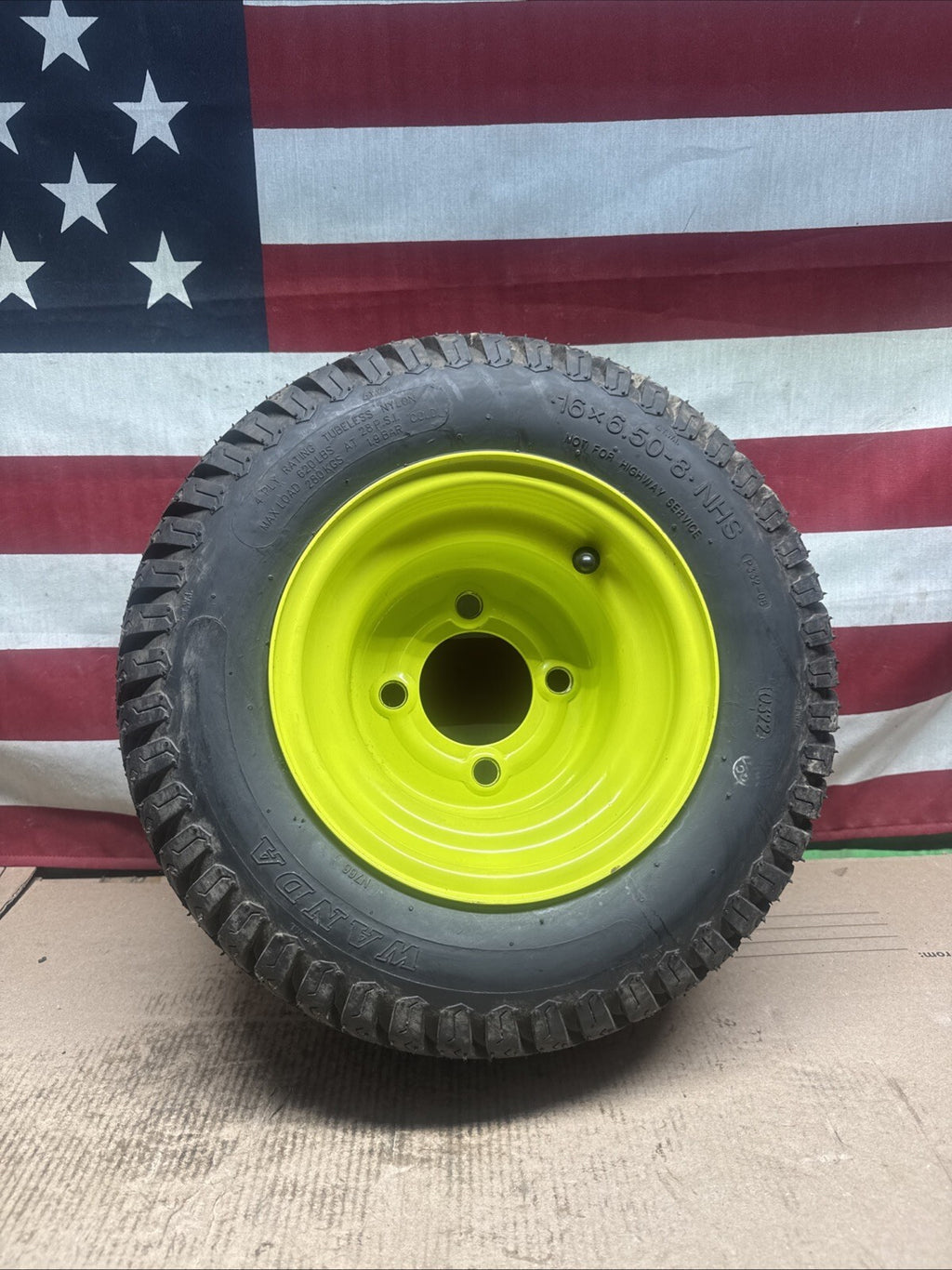 Rear Wheel And Tire For Ryobi Z30Li 80V  Zero Turn Lawn Mower