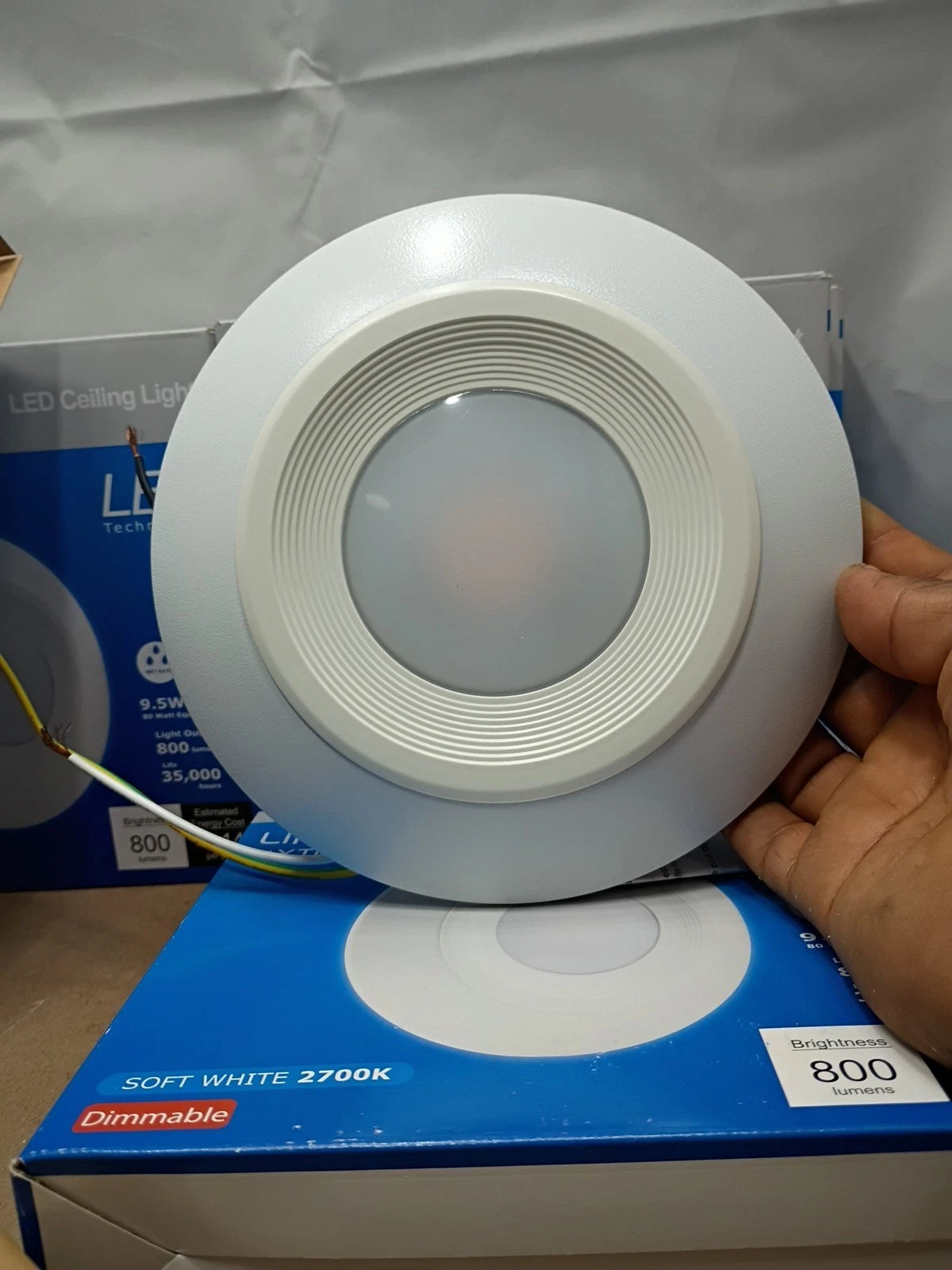 9PK megaman LED Ceiling Light MXTL1031 Light Out 800 Lumens New Open Box