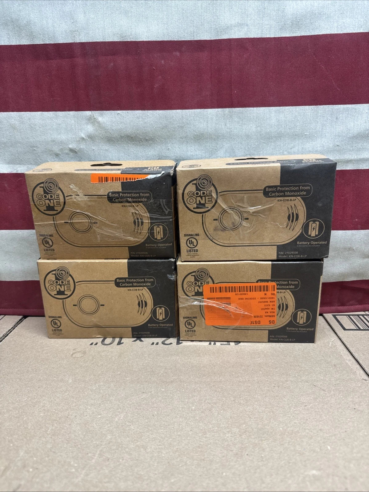 4PK Kidde KN-COB-B-LP Nighthawk Carbon Monoxide Alarm- Battery Operated 21029508