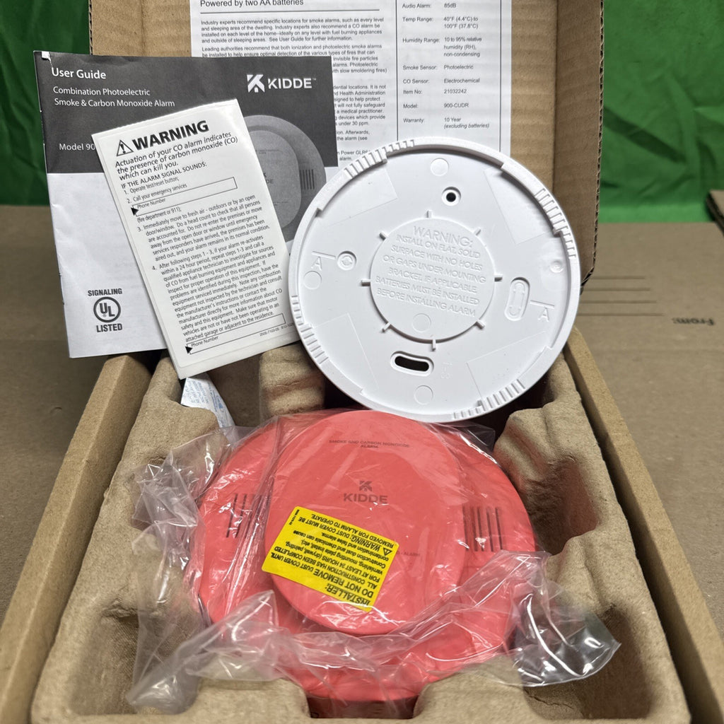 Kidde Smoke & CO Detector, AA Battery, LED, Apr 2023 (900-CUDR)