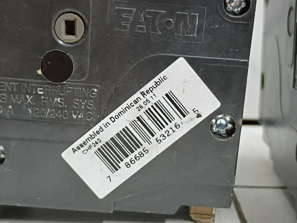 (2 Pack) Eaton CHF240 40A 120/240V 2-Pole Circuit Breaker Open Box