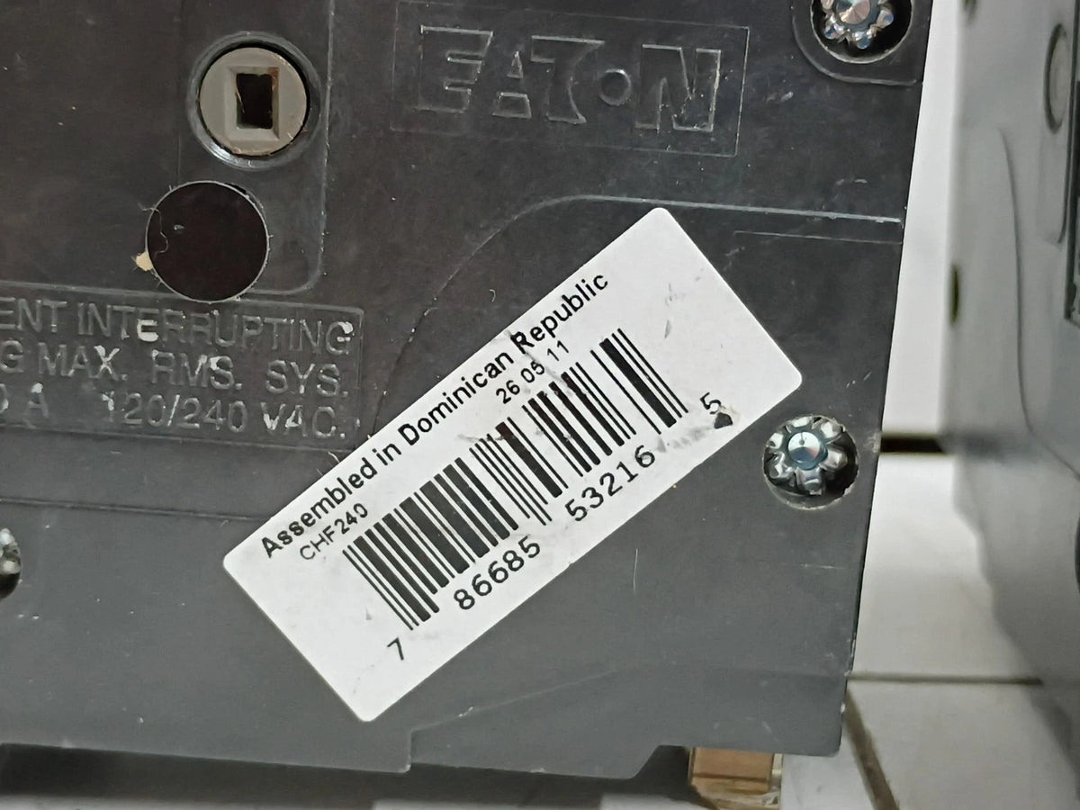 (2 Pack) Eaton CHF240 40A 120/240V 2-Pole Circuit Breaker Open Box