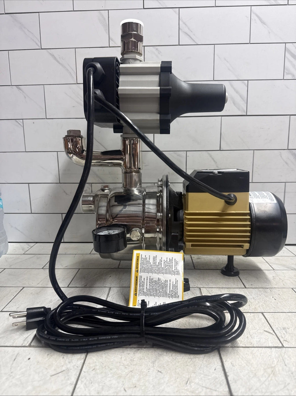 K2 Pump WPSO7505PCK Automatic Booster Pump 3/4HP Stainless Steel Controller 115V
