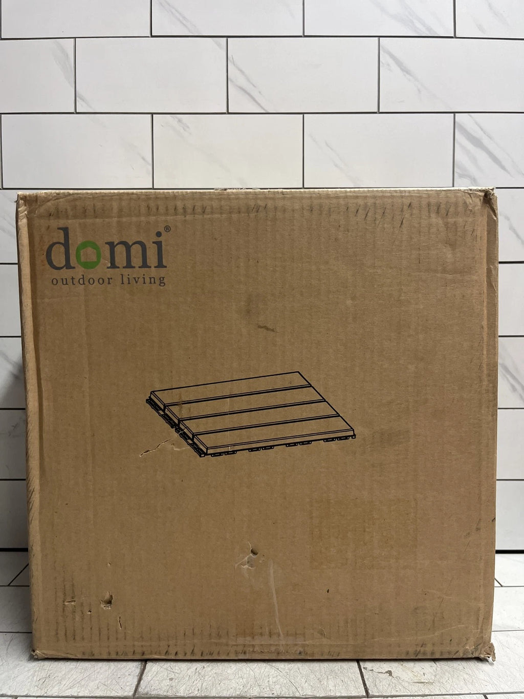 12x12 Domi outdoor living PL2787-1 (9-piece) Plastic Interlocking Deck Tiles NEW