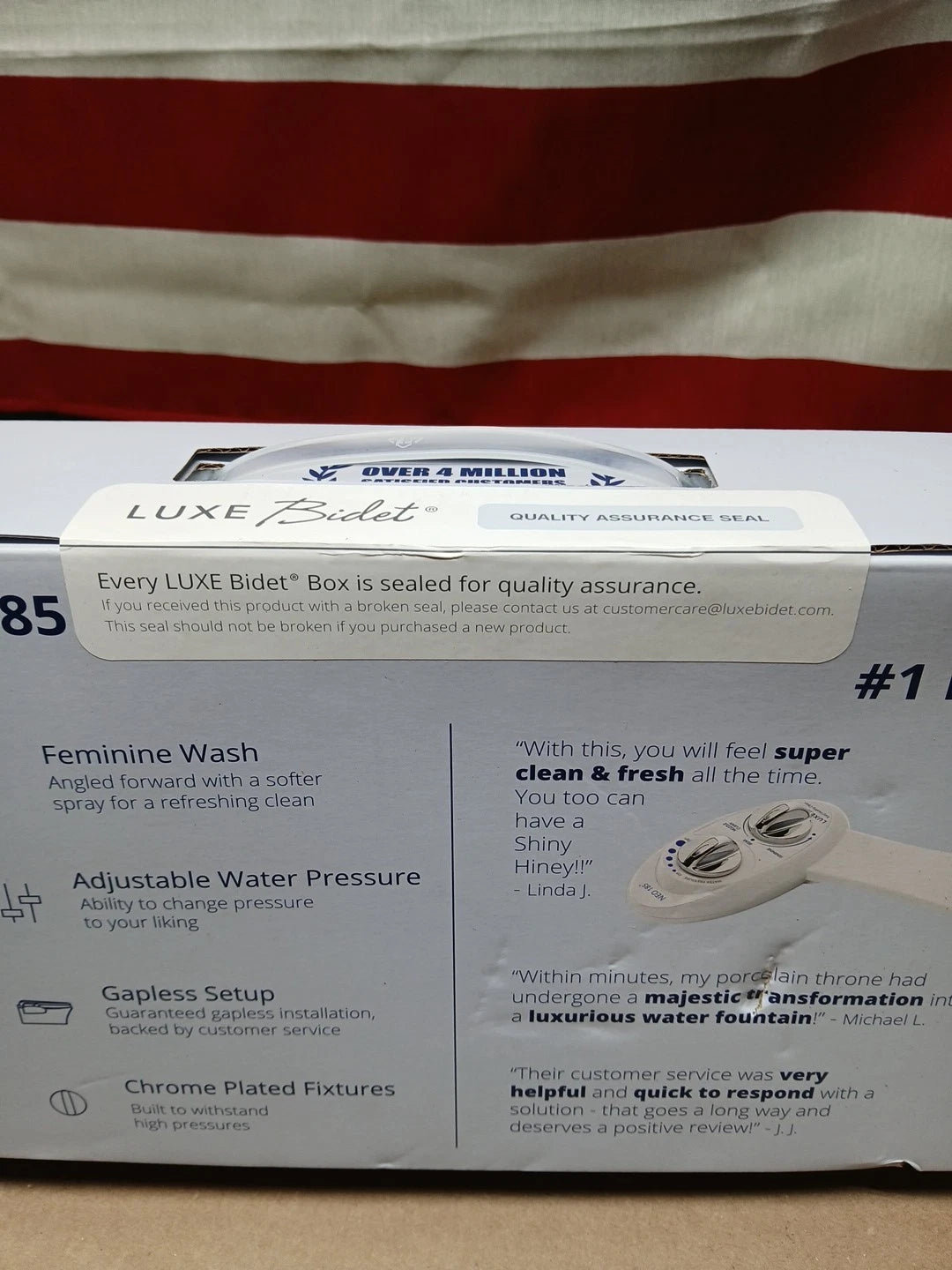 LUXE Bidet NEO 185 Self Cleaning, Dual Nozzle, Non Electric Bidet White(MS474)