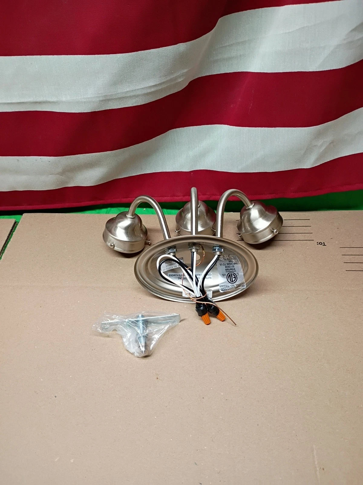 Volume Lighting 3-Light Indoor Brushed Nickel Bath or Vanity Light with Glass