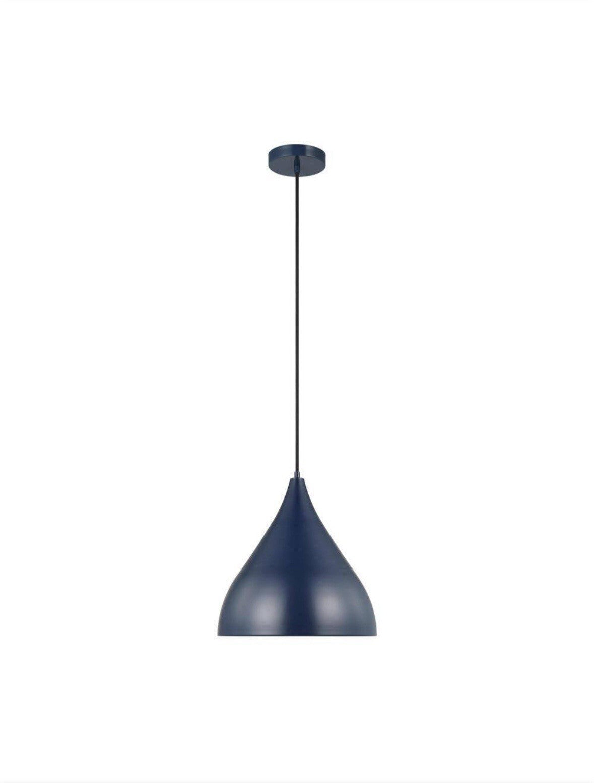 Generation Lighting Oden 1-Light Midnight Black Medium Statement Pendant Light
