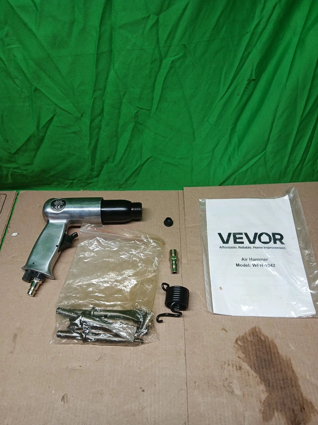 150mm air hammer kit 4-chisels 4500 BPM pneumatic hammer shovel tool