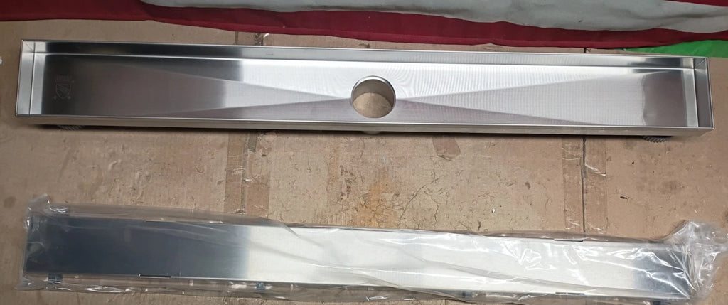 Oatey Designline 28 in. Stainless Steel Linear Shower Drain with Tile-In OB