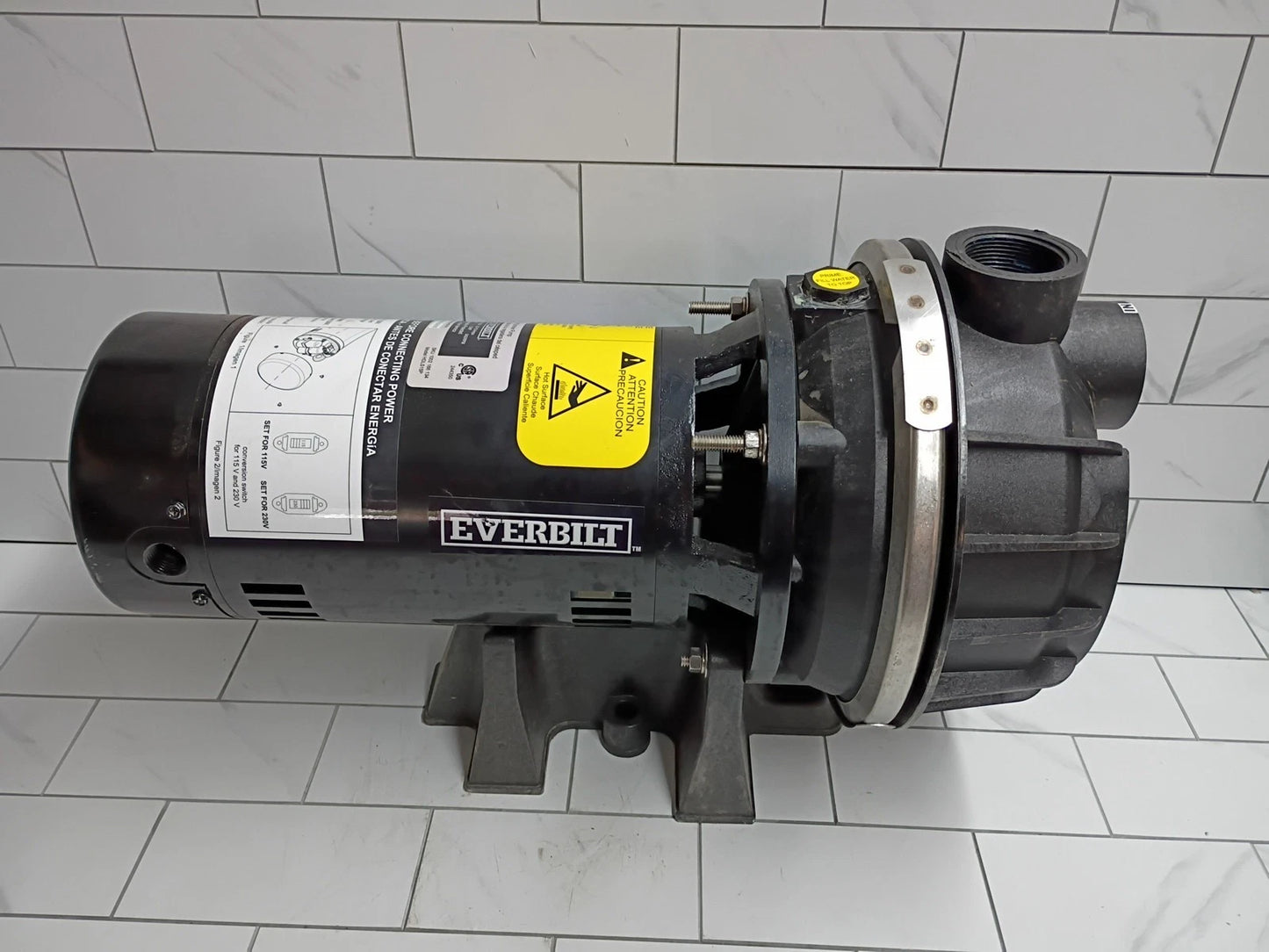 Everbilt HDLS15P Lawn Irrigation Pump Plastic 1-1/2HP FOR PARTS ONLY