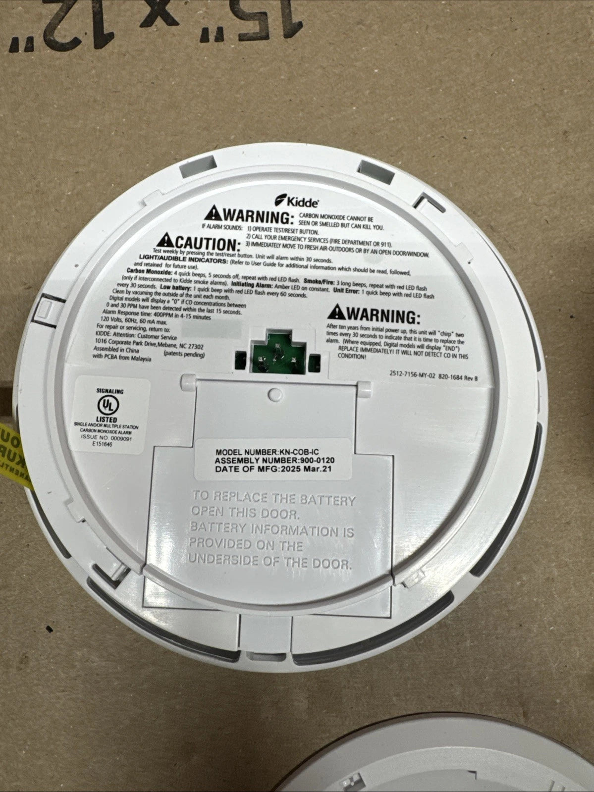 2PK KiddeFireX Hardwired Carbon Monoxide Detector w/ LED Light, Interconnectable