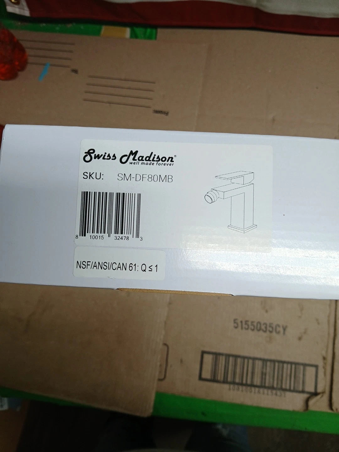 Swiss Madison Well Made Forever SM-DF80MB Concorde Bidet Faucet in Matte Black