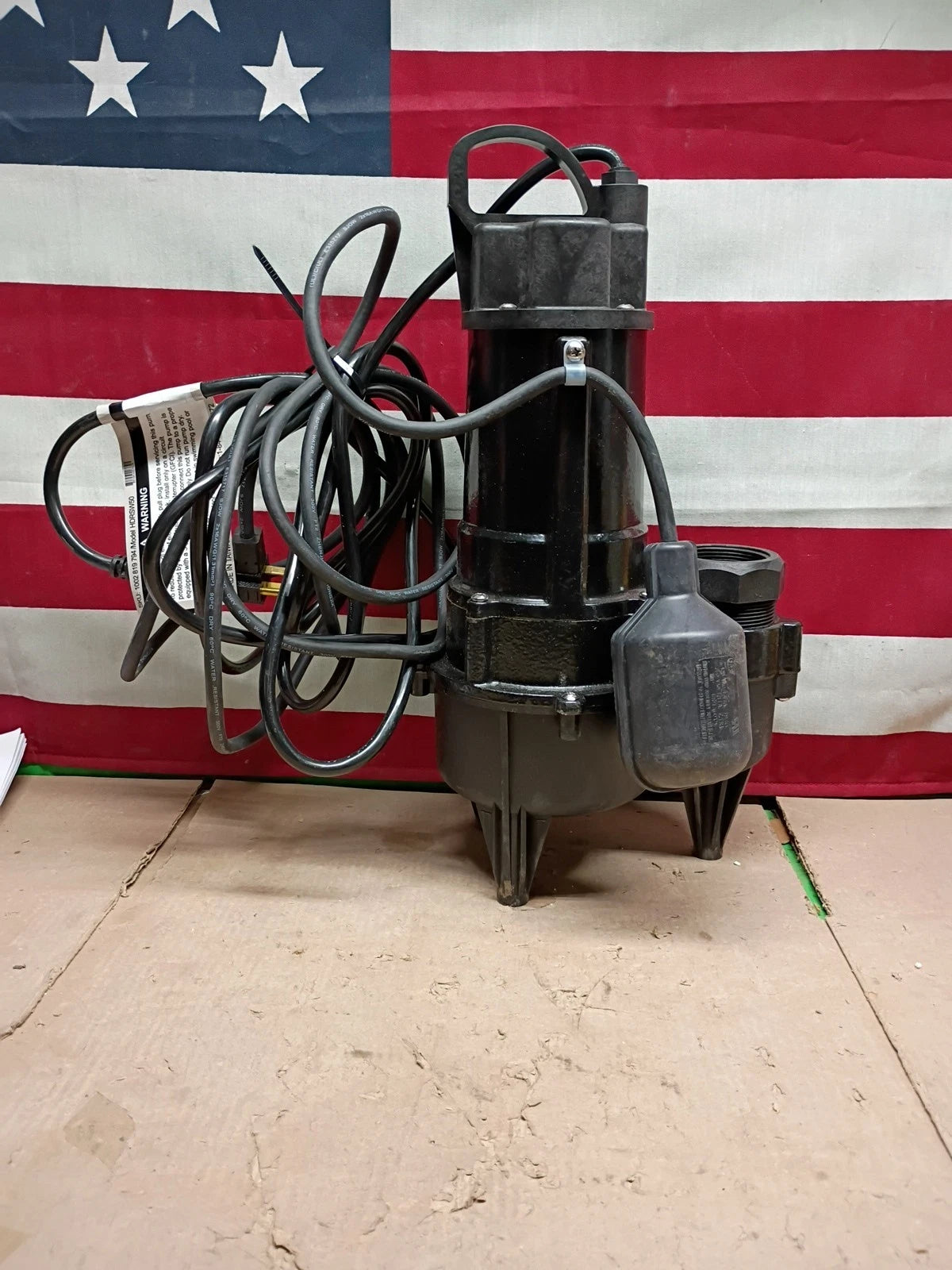 Everbilt (HDRSW50) 1/2 HP Submersible Sewage Ejector Pump Open Box,