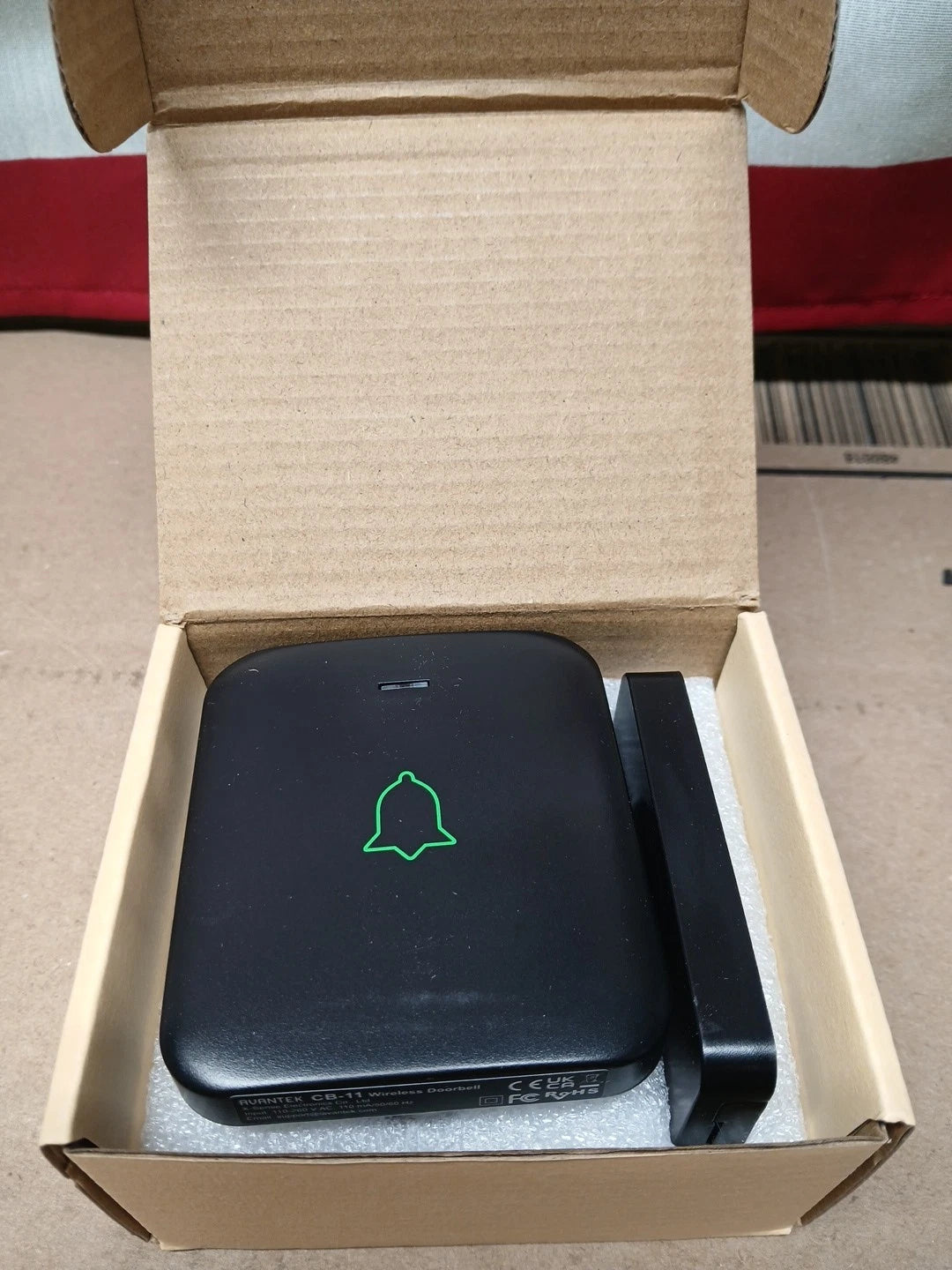 Wireless Door Bell, AVANTEK Mini Waterpoof Doorbell Chime Operating at 1000 Feet