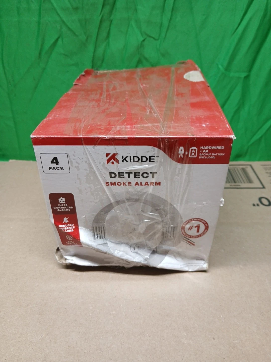 Kidde Smoke Alarm Model 20SAR Hard Wired Detector, battery, 4 Pack NEW OPEN BOX