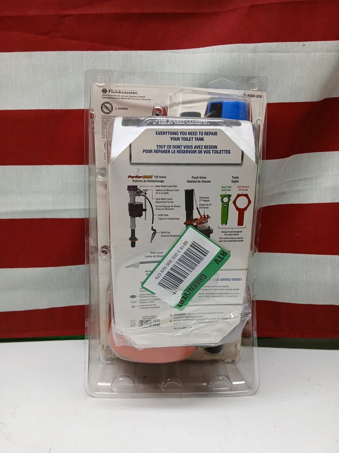 5-PACK Fluidmaster Everything Toilet Repair Kit MultiColor 3 K-400H-038-T4.