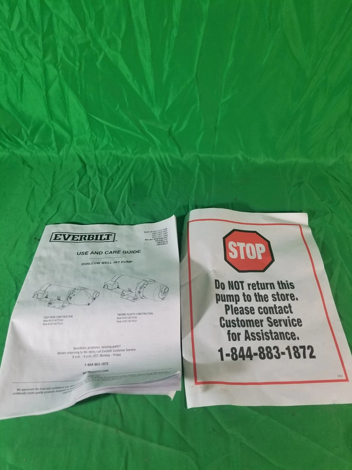 Everbilt 3/4 HP Cast Iron Shallow Well Jet Pump HDSWJ7 as is, *For Parts*