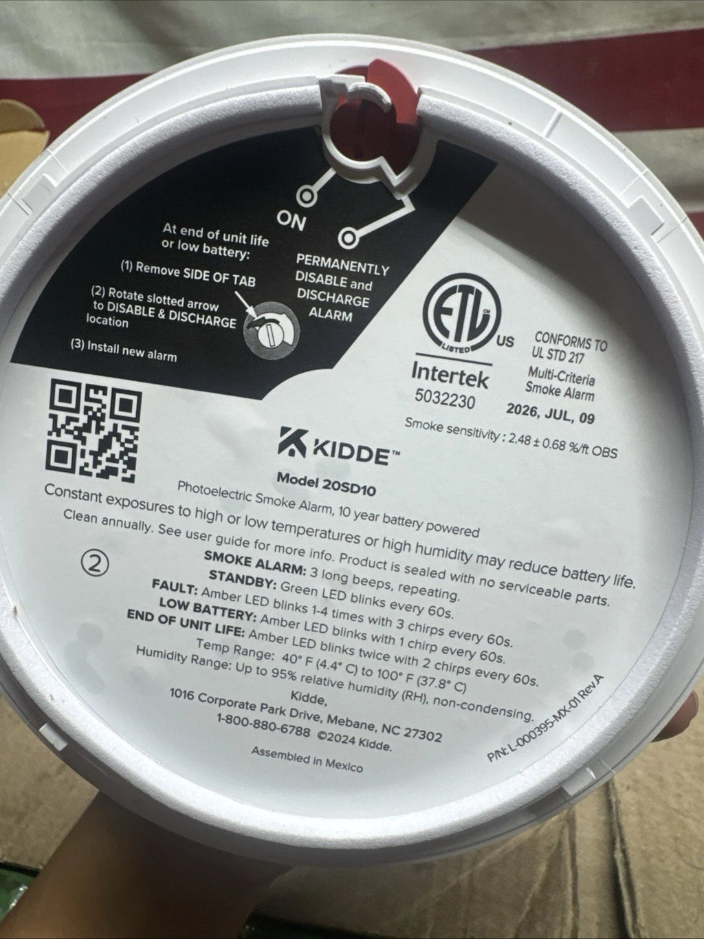 Kidde Smoke Alarm 3-pack 20SD10