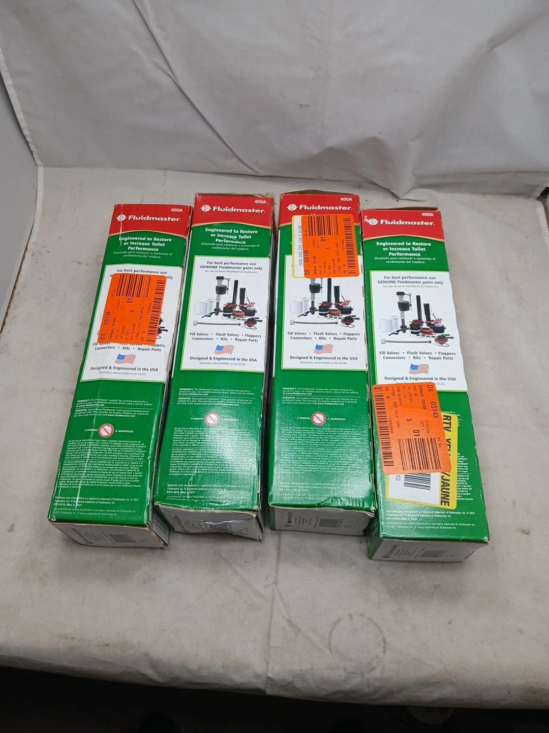 12 -PACK Fluidmaster 400A Universal Toilet Fill Valve NEW OB