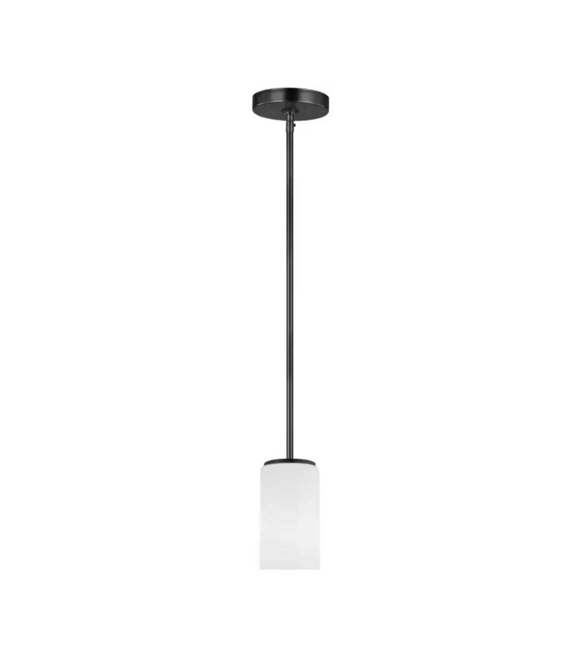 Generation Lightning Alturas 1-Light Midnight Black Hanging Shaded Mini Pendant