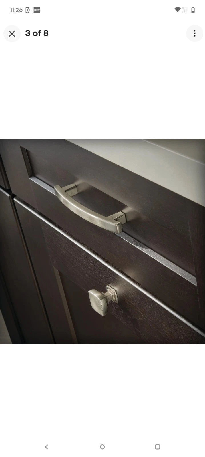Webber (10-Pack) Cabinet Knobs | Brushed Nickel Handles for Dresser Furniture Ob