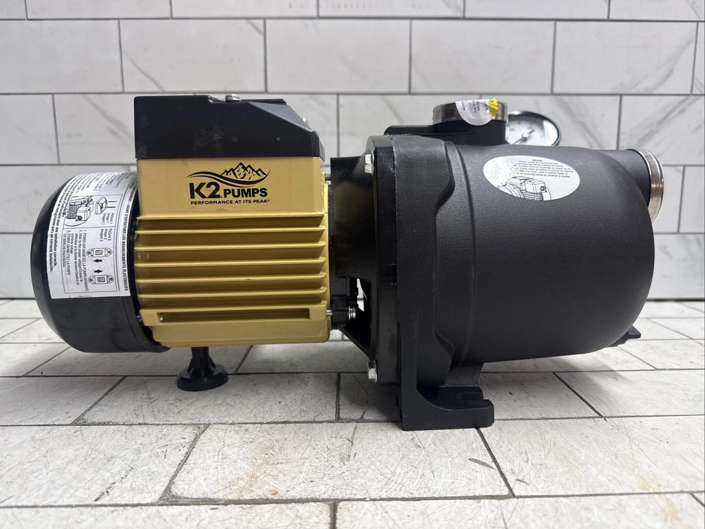 K2 Pumps Shallow Well Jet Pump 1/2HP Lead Free Thermoplastic 115/230V OPEN BOX