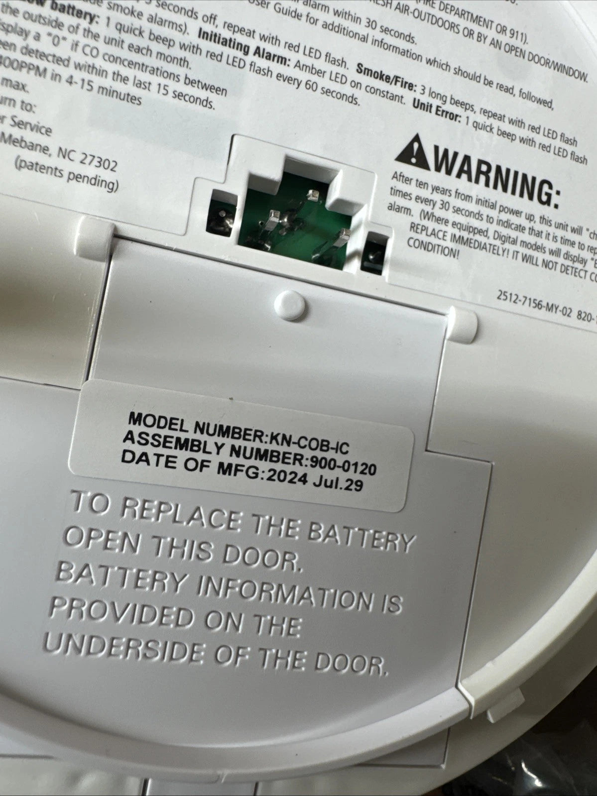 2 Pack Kidde Firex Hardwired Carbon Monoxide Detector w/LED, 9V Backup Battery
