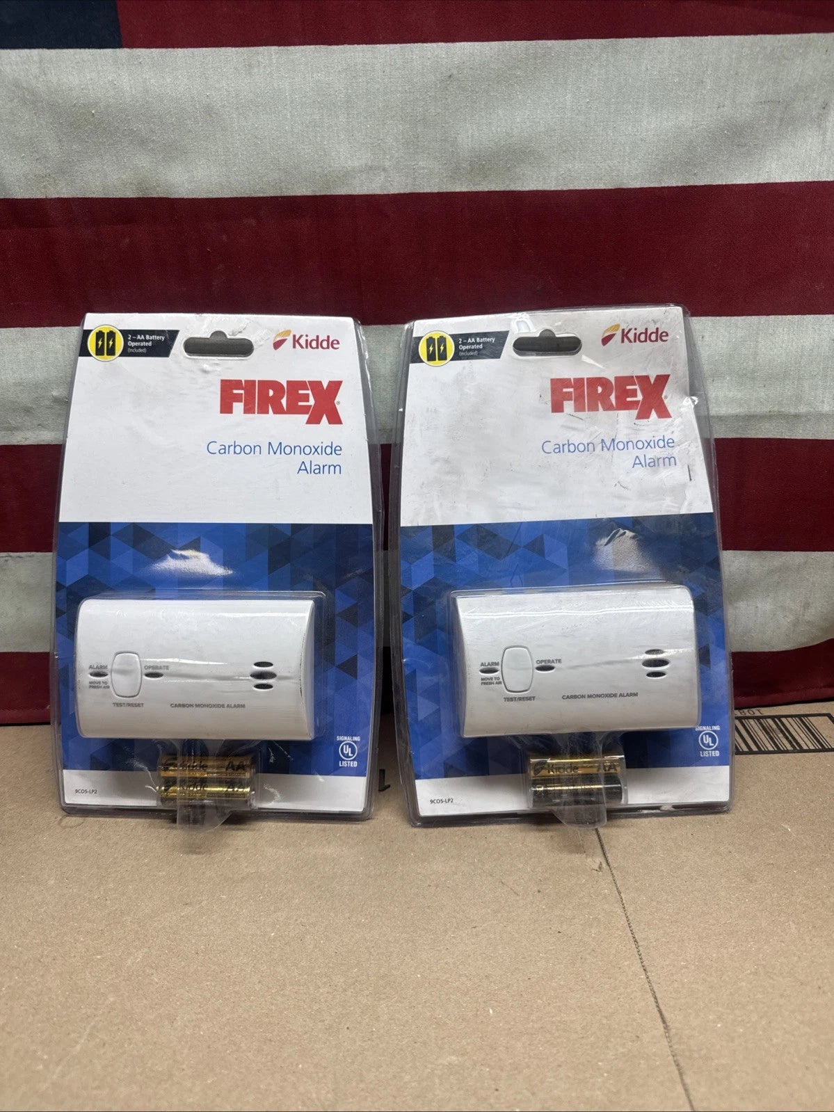 2 Pack Kidde KN-COB-LP2 Carbon Monoxide Alarm Detector