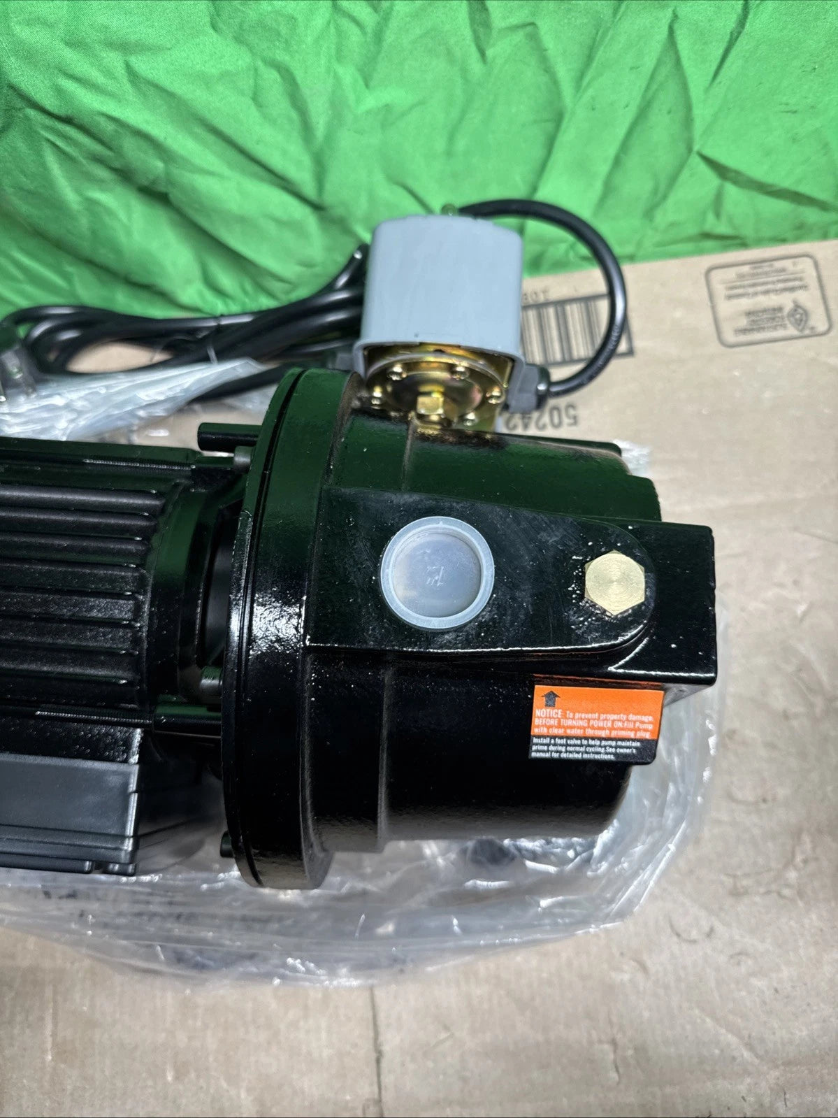 VEVOR 1HP 17.6 GPM Shallow Well Jet Water Pump Irrigation 164 FT Head Cast Iron