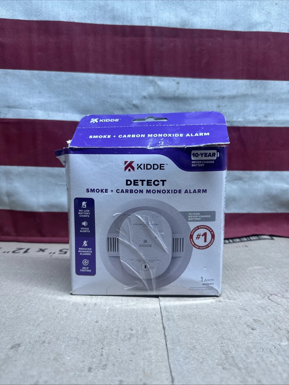 Kidde Detect 30CUD10-V Smoke + Carbon Monoxide Alarm - 10Yr Battery Voice Alerts