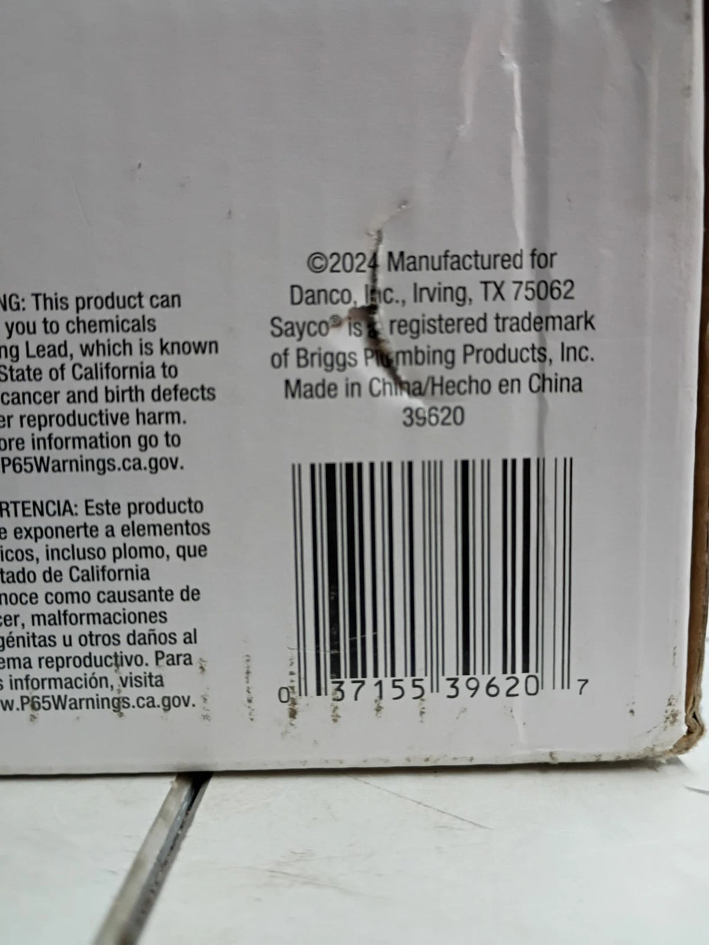Danco 39620 Tub & Shower Trim Kit for Sayco Faucets 3-Handle Chrome Open Box
