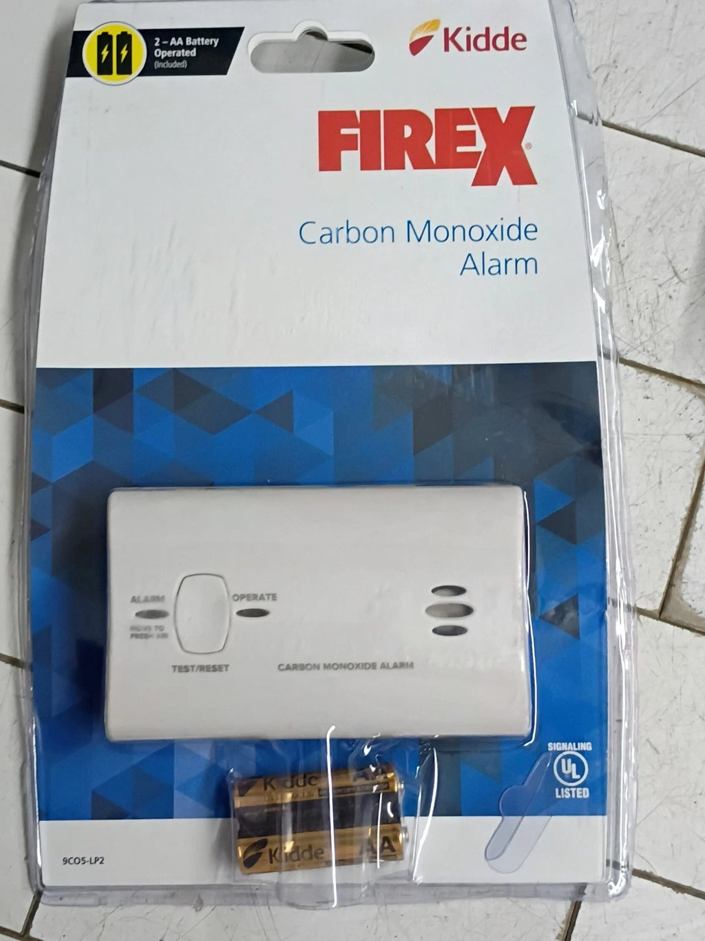 3 Pack Kidde 9CO5-LP2 Battery Powered Carbon Monoxide Alarm - NEW