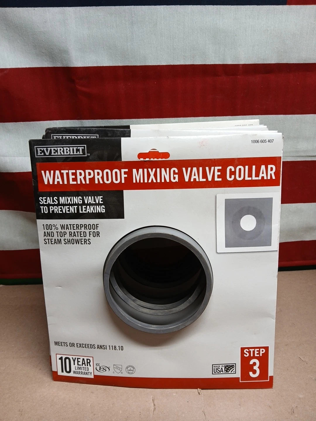 LOT OF 10 Everbilt Watershield Shower System Seal 8 in. Waterproof Mixing Valve