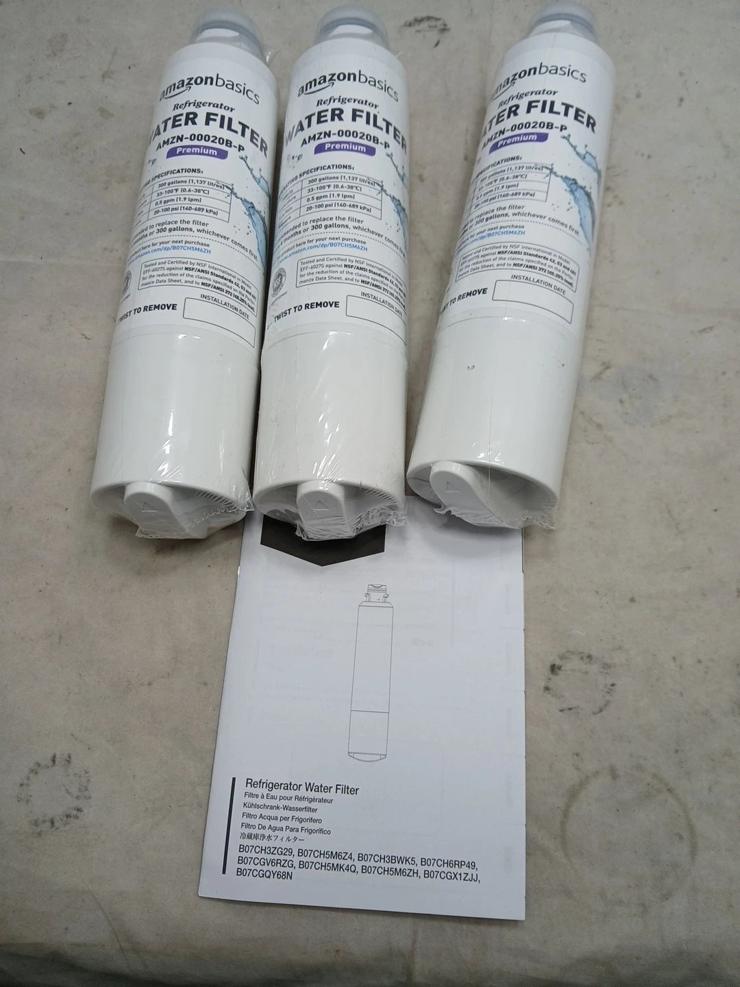 3 Pk Replacement Samsung DA29-00020B Refrigerator Water Filter Cartridge OB