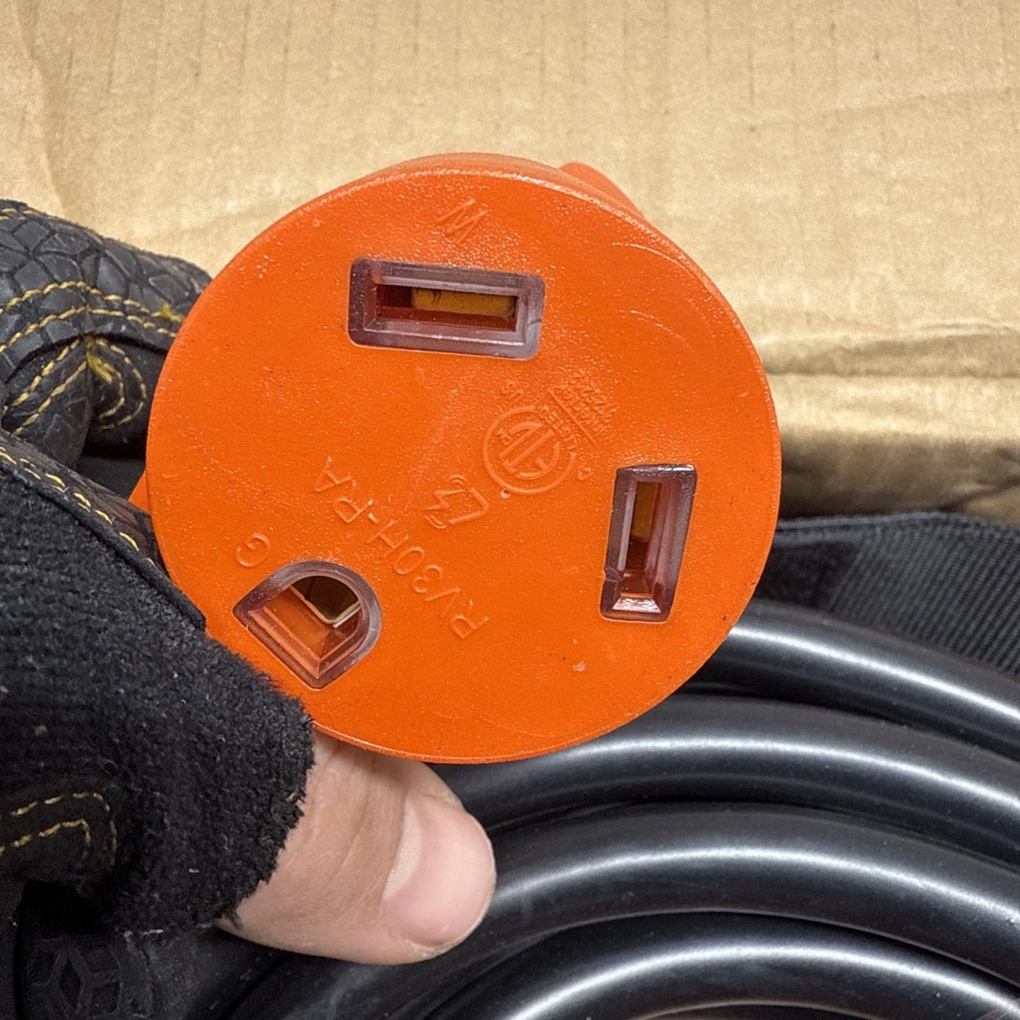 RV Extension Cord 30 Amp 50 ft 10/3 AWG TT-30R TT-30P 125V 6250W VEVOR OB 105