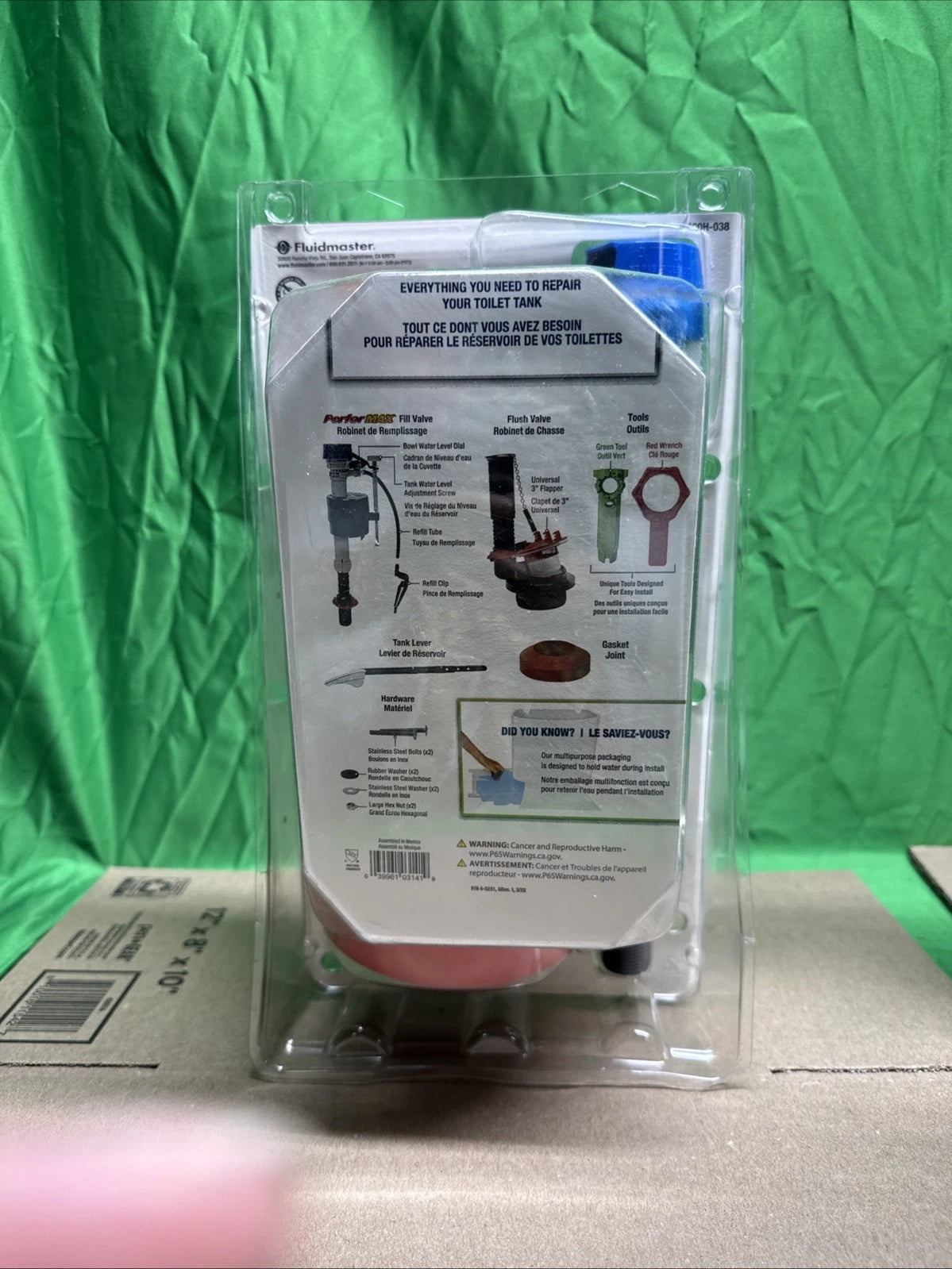 2pck Fluidmaster Everything Toilet Repair Kit MultiColor3 K-400H-038-T4 Open Box