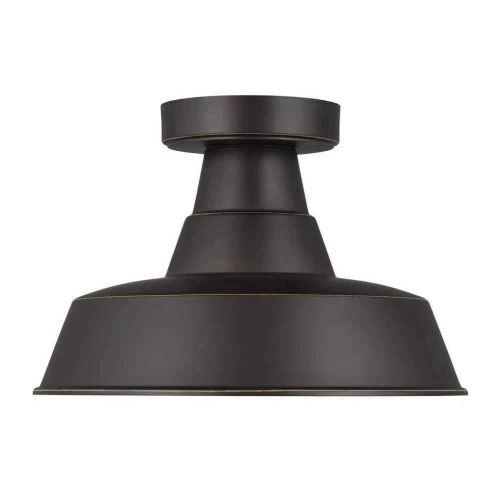 Generation Lighting One Light Outdoor Flush Mount - Antique Bronze