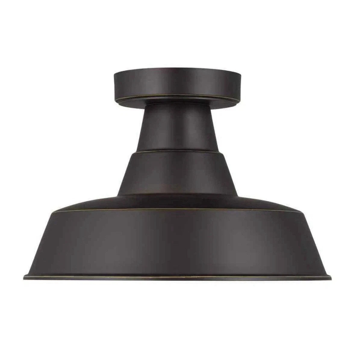 Generation Lighting One Light Outdoor Flush Mount - Antique Bronze