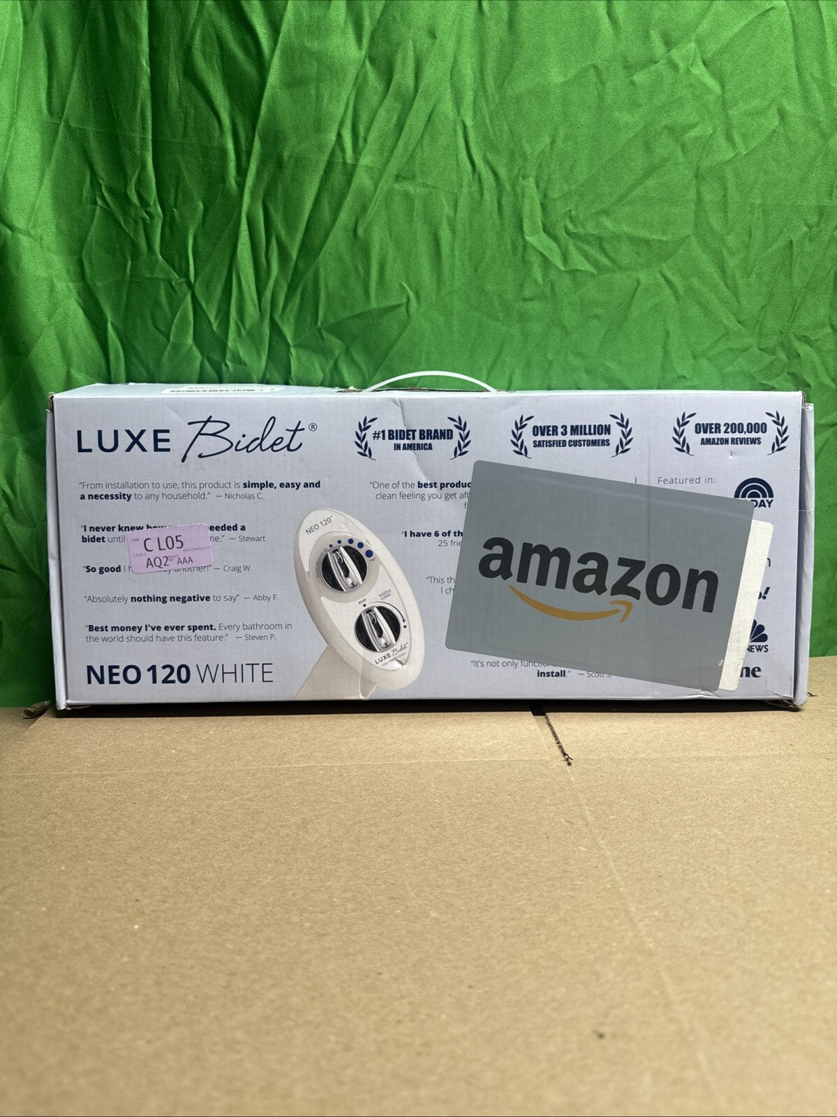 LUXE Bidet NEO 120 - Self-Cleaning Nozzle, Fresh Water Non-Electric Bidet