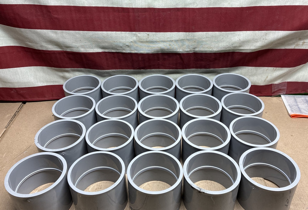 Lot of 20 Carlon 3.5 inch PVC Conduit Coupling E940M, Schedule-40, Gray