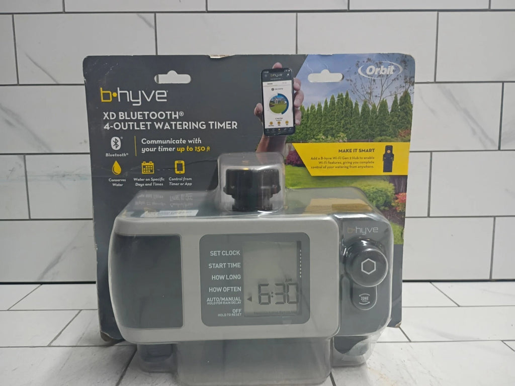 Orbit B-Hyve XD Bluetooth 4-Outlet Hose Faucet Timer NEW OPEN BOX