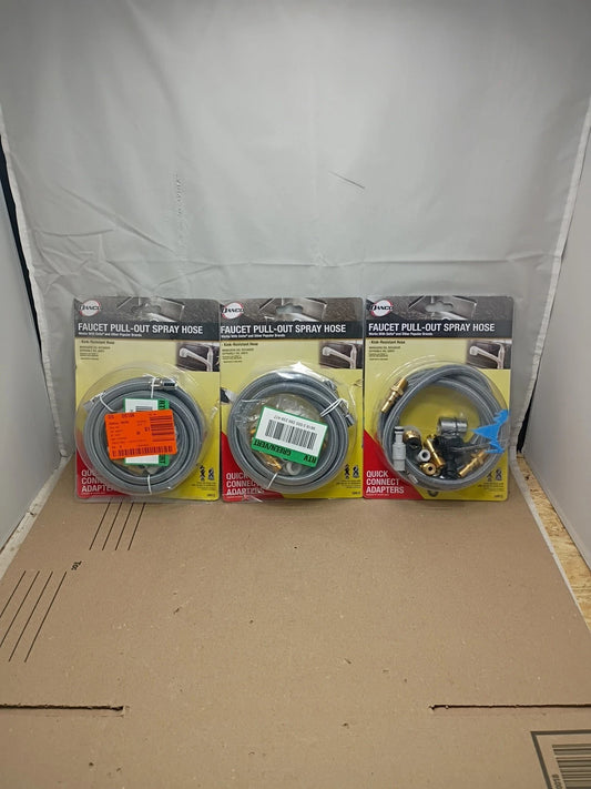 3pack Danco Replacement Kitchen Faucet Pull-Out Spray Hose Kit Nylon 57" 10912