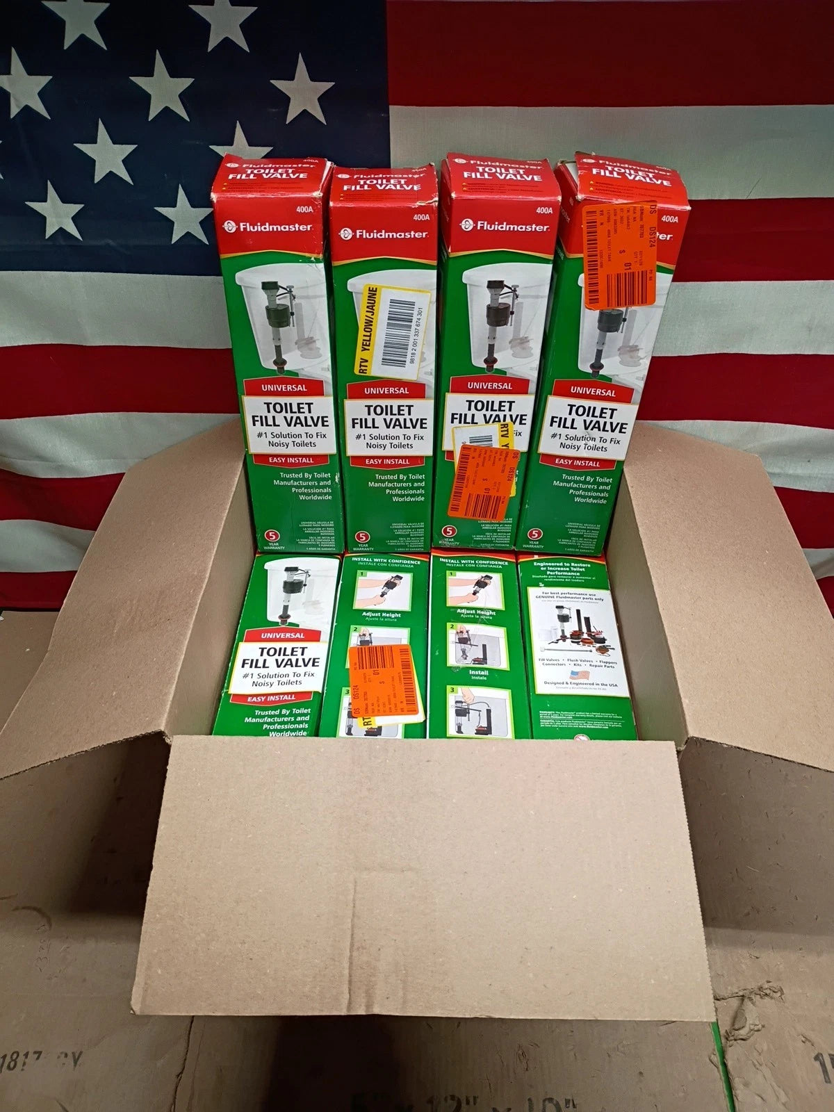 12pk Fluidmaster 400A Universal Toilet Fill Valve
