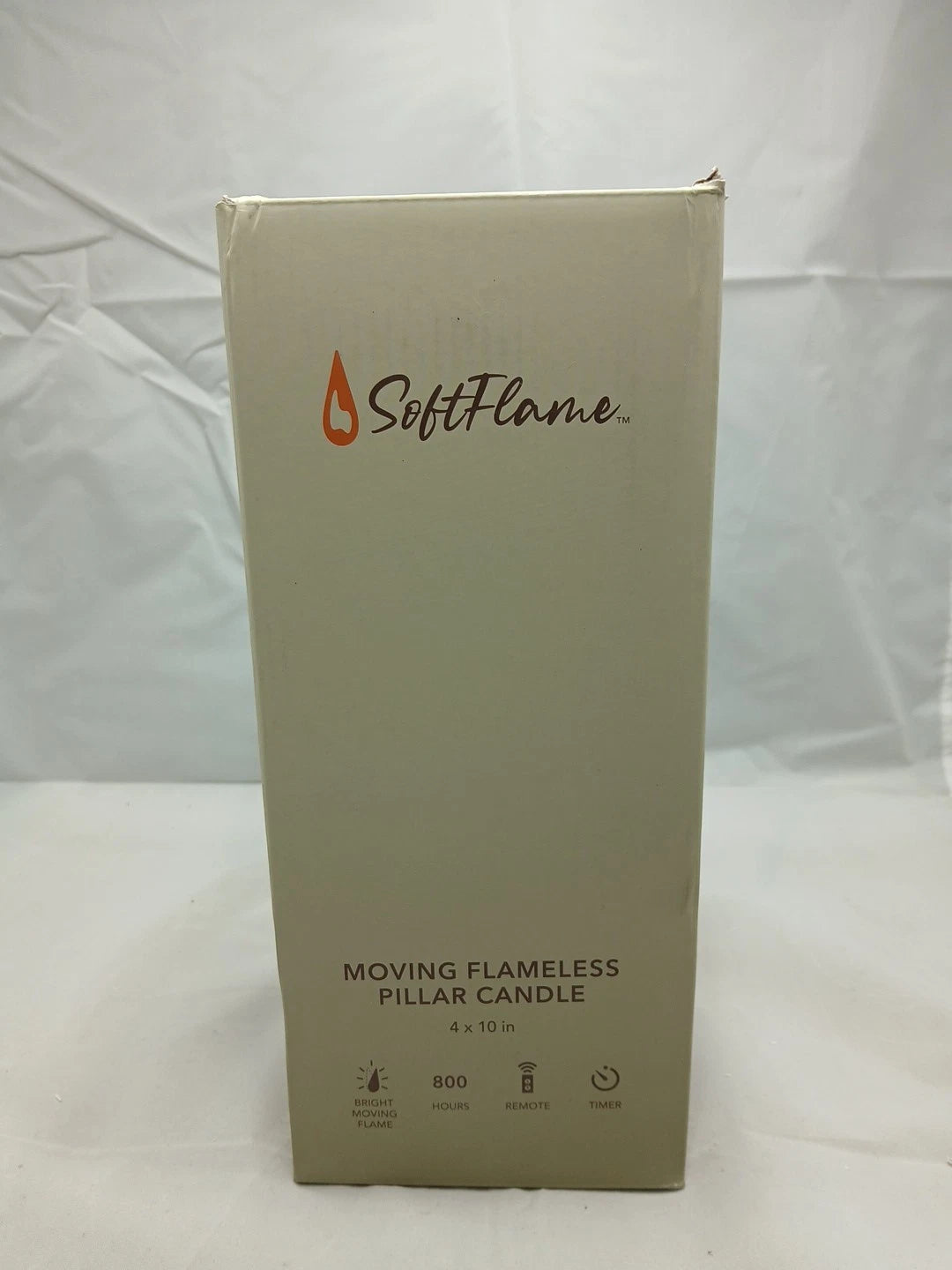 Softflame Flameless LED Candles w/ Remote, 4"x10" Flickering 3D Moving Flame