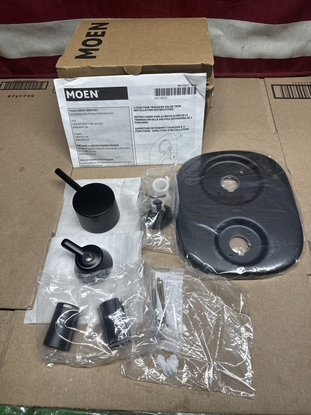 Moen T3290BL Align 3 Function Pressure Balanced Valve Trim Only - Black